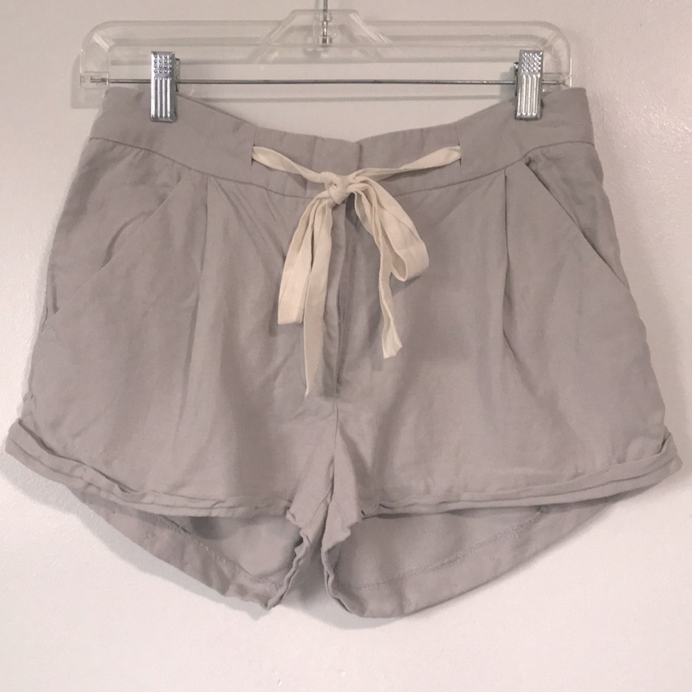 ARITZIA Wilfred Allegra shorts linen blend gray colour size 4
